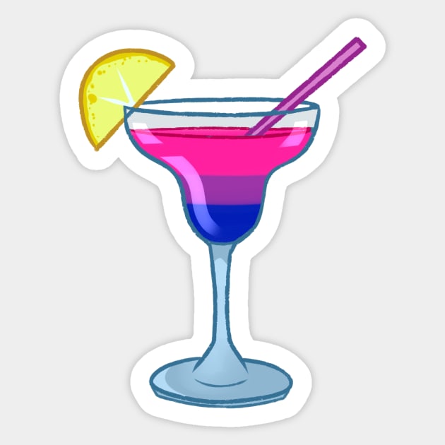 Bisexual cocktail #6 Sticker by gaypompeii